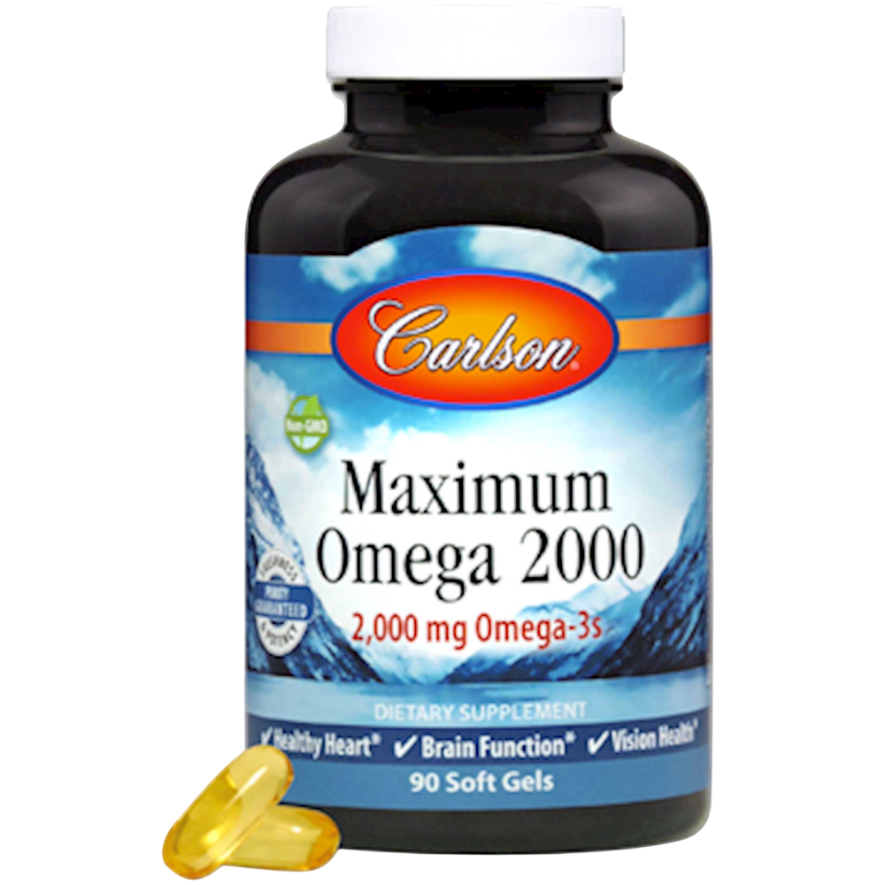 Carlson Labs - Maximum Omega 2000 (Bonus Bottle) 90 Softgels