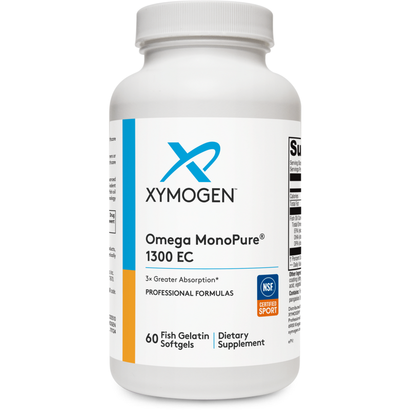 Xymogen - Omega MonoPure 1300 EC (Fish Oil) 60 Softgel Capsules