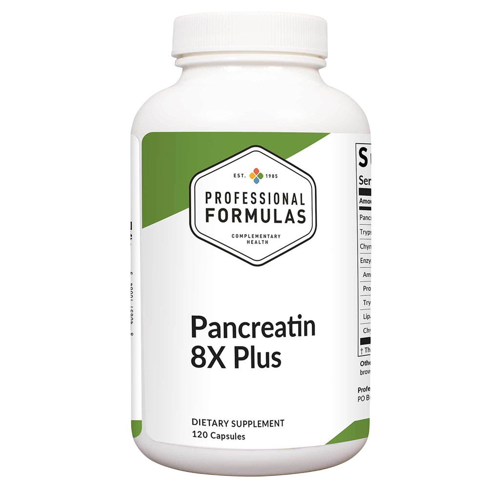 Professional Formulas - Pancreatin 8X Plus 120 capsules