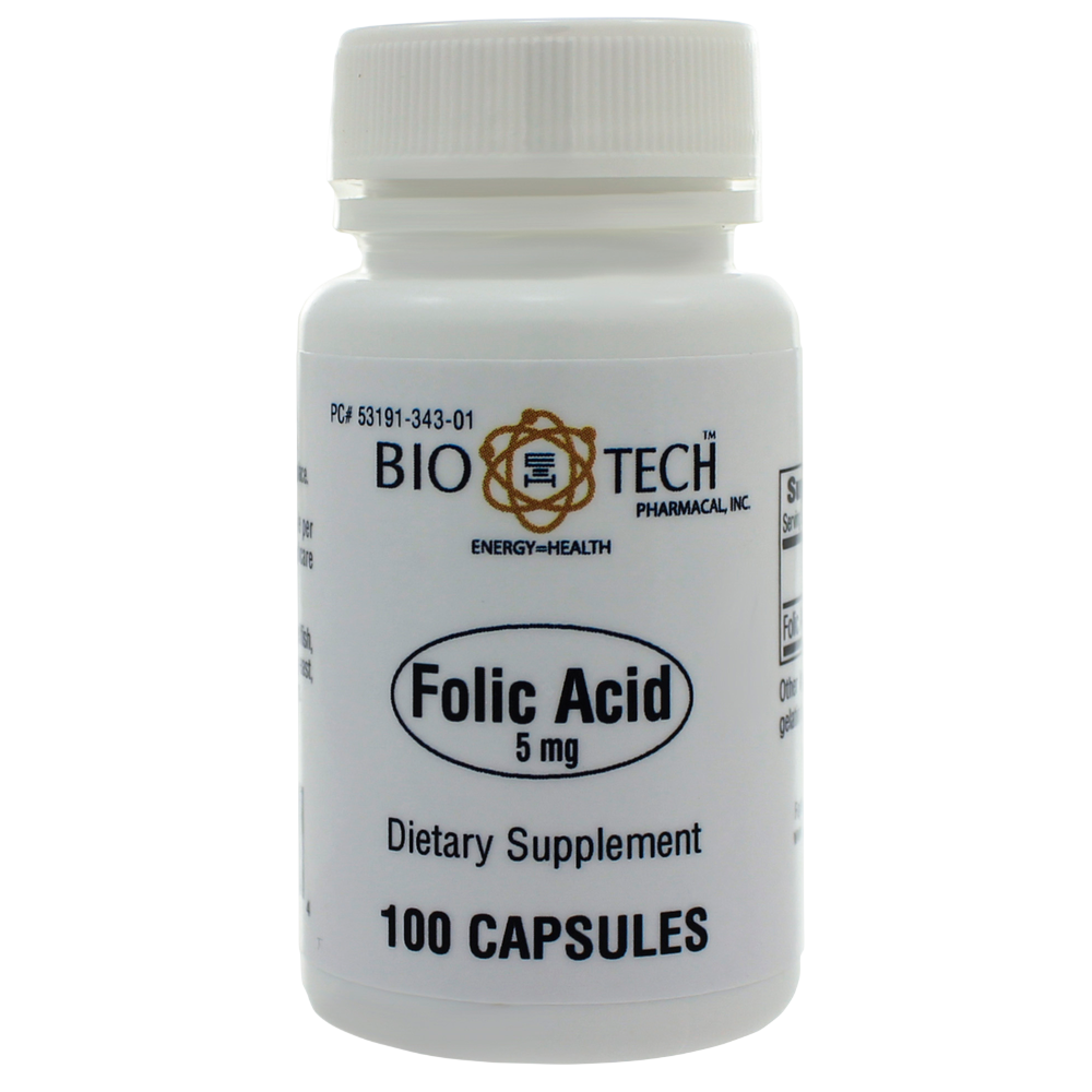 Bio-Tech Pharmacal - Folic Acid 5mg