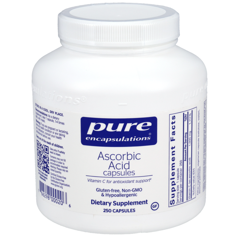 Pure Encapsulations - Ascorbic Acid capsules 250 capsules