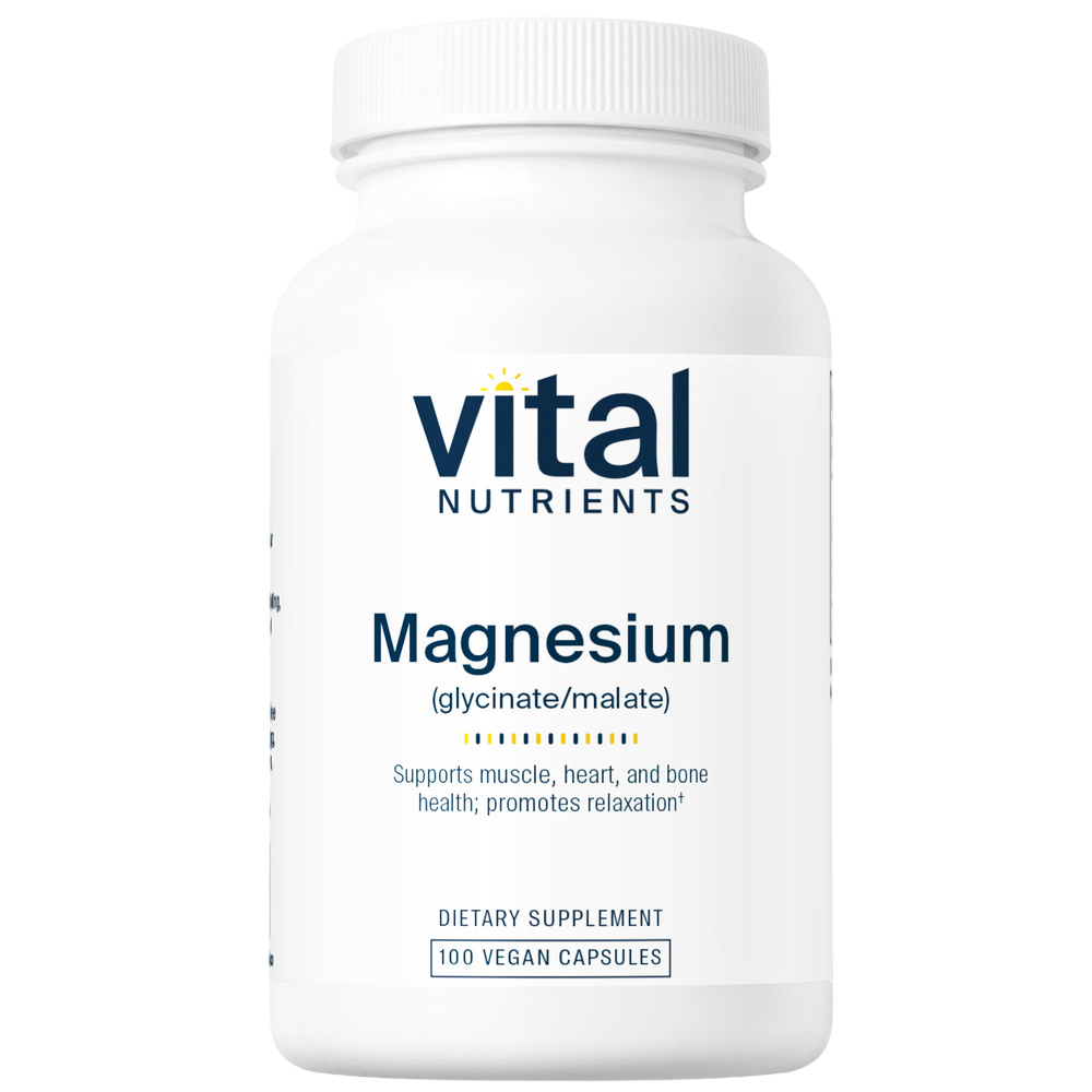 Vital Nutrients - Magnesium (glycinate/malate) 100 capsules