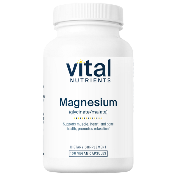 Vital Nutrients - Magnesium (glycinate/malate) 100 capsules