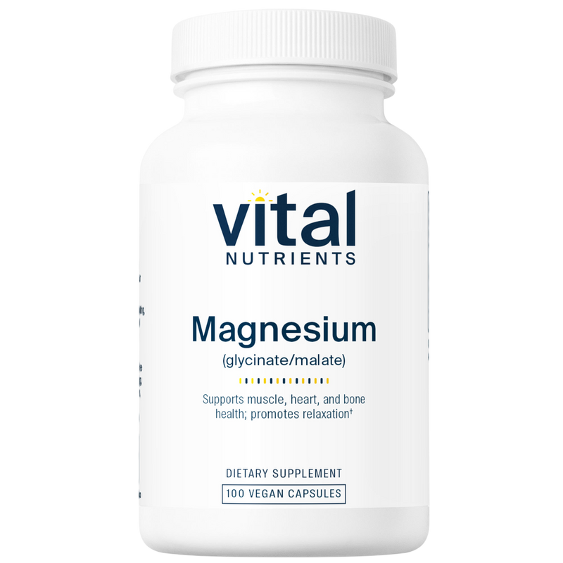 Vital Nutrients - Magnesium (glycinate/malate) 100 capsules