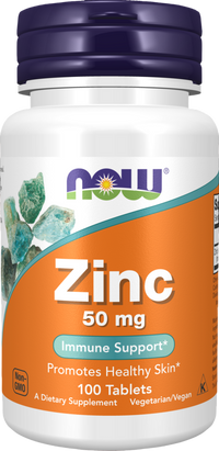 NOW Foods - Zinc 50mg 100 tablets