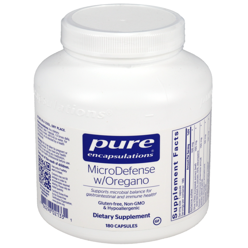 Pure Encapsulations - MicroDefense w/Oregano 180 capsules