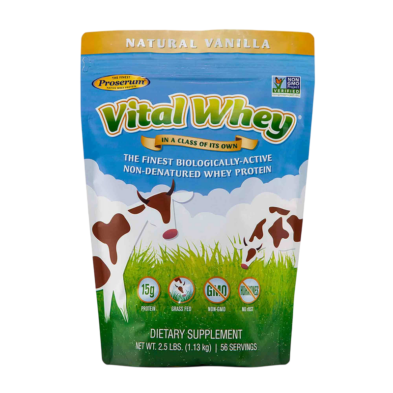 Well Wisdom - Vital Whey®, Vanilla Grass Fed Whey Protein