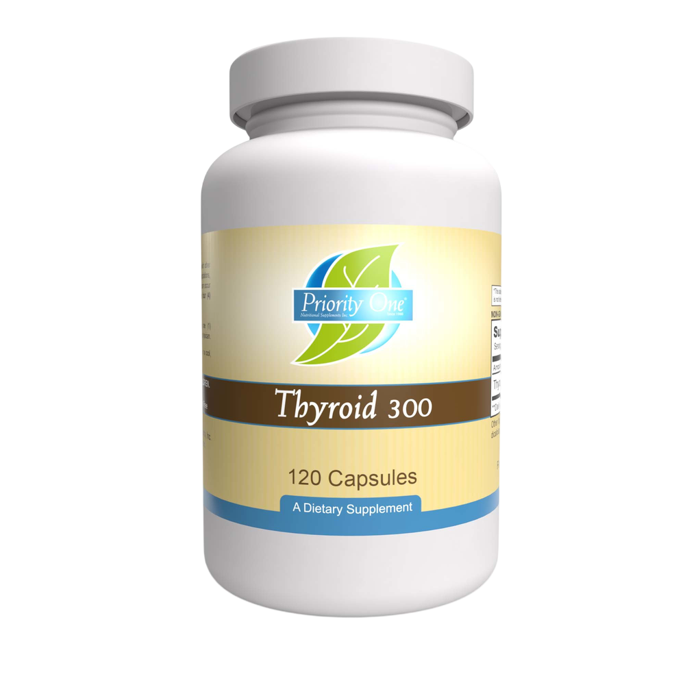 Priority One - Thyroid 300mg 120 capsules