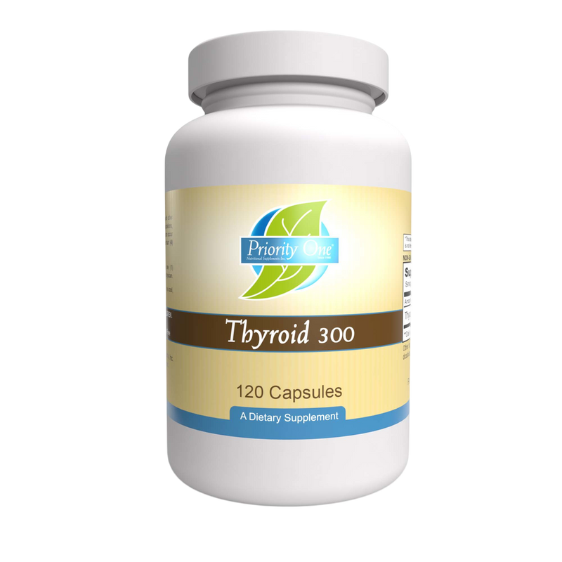 Priority One - Thyroid 300mg 120 capsules
