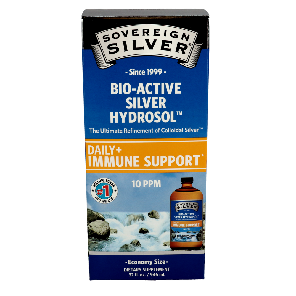 Sovereign Silver - Bio-Active Silver Hydrosol Immune Screw Top 946 Milliliters