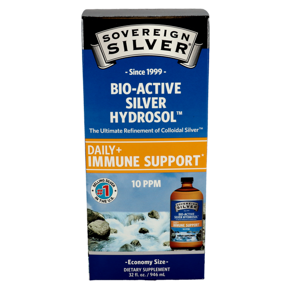 Sovereign Silver - Bio-Active Silver Hydrosol Immune Screw Top 946 Milliliters