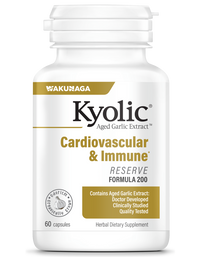 Wakunaga - Kyolic Aged Garlic Extract Formula 200 - Cardiovascular & Immune, Reserve 60 capsules