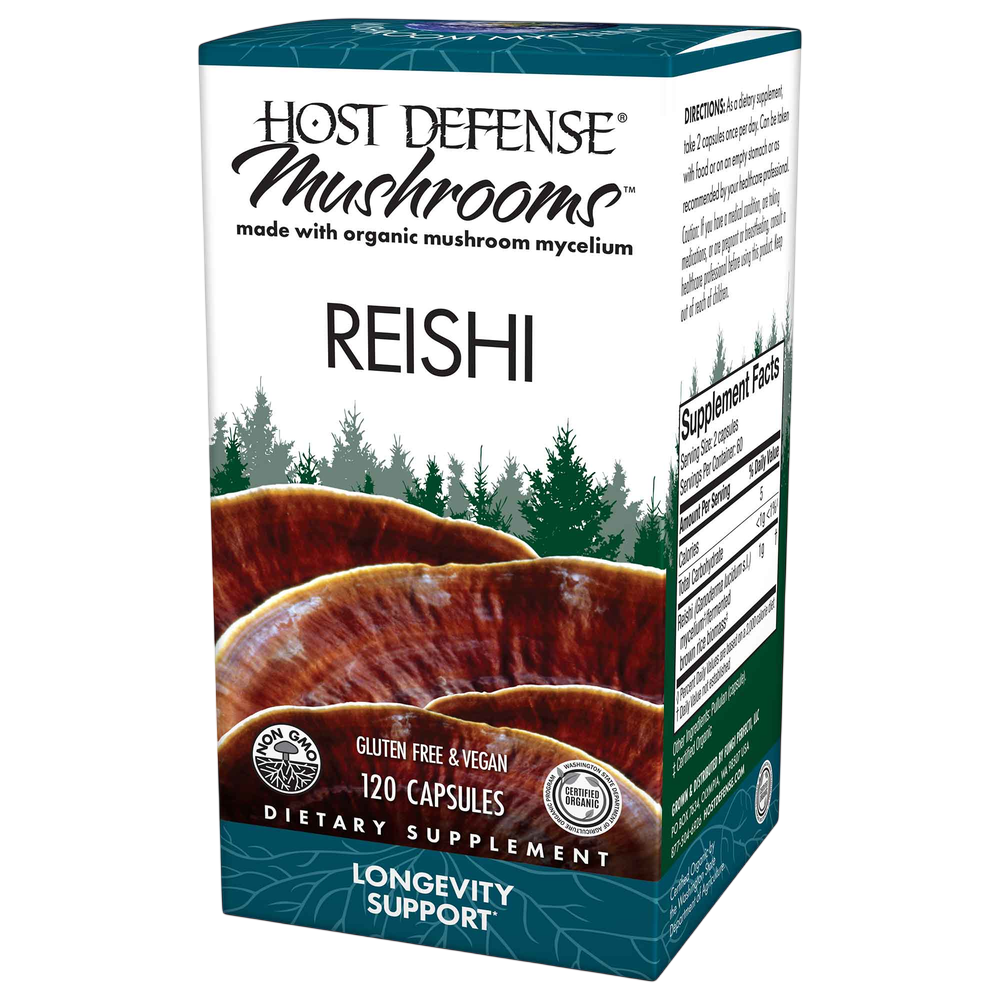 Host Defense - Reishi (Ganoderma lucidum) 120 capsules