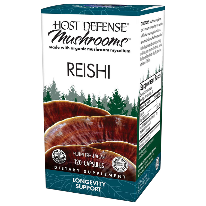 Host Defense - Reishi (Ganoderma lucidum) 120 capsules