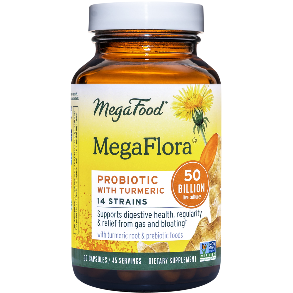 MegaFood - MegaFlora® Probiotic with Turmeric