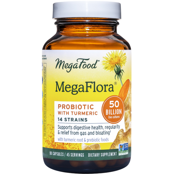 MegaFood - MegaFlora® Probiotic with Turmeric