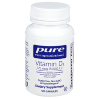 Pure Encapsulations - Vitamin D3 125mcg (5,000IU) 120 capsules