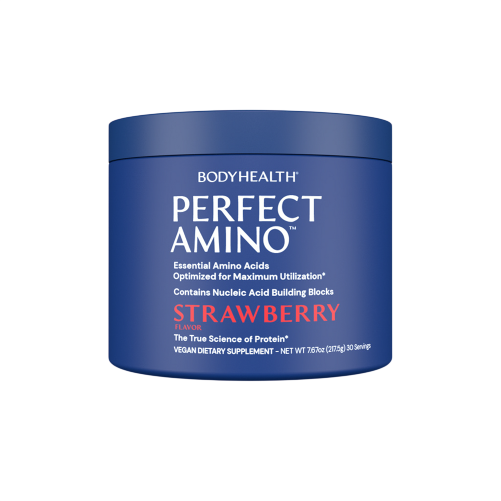 BodyHealth - PerfectAmino Powder, Strawberry 217.5 Grams