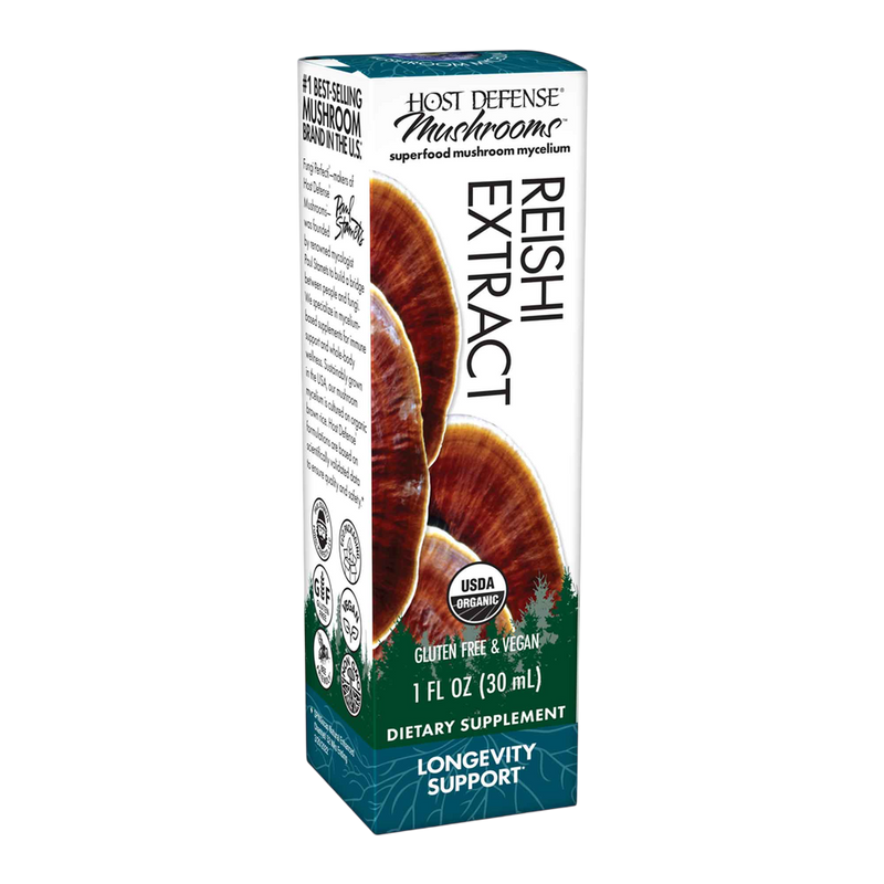 Host Defense - Reishi Extract- Longevity Support 30 Milliliters