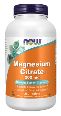 NOW Foods - Magnesium Citrate 200mg 250 tablets