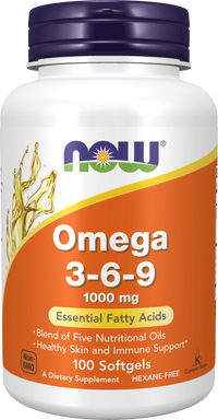 NOW Foods - Omega 3-6-9 1000mg 100 Softgels