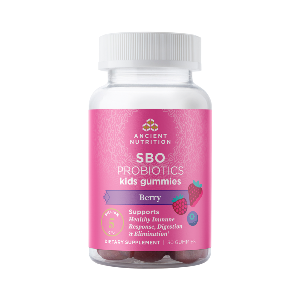 Ancient Nutrition - SBO KIDS Probiotic Gummies, Berry