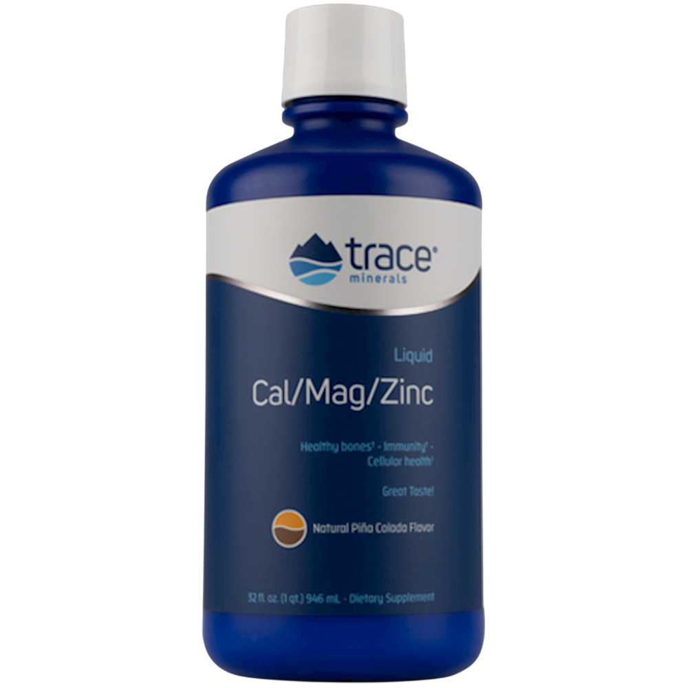 Trace Minerals Research - Liquid Cal/Mag/Zinc - Pina Coloda 946 Milliliters