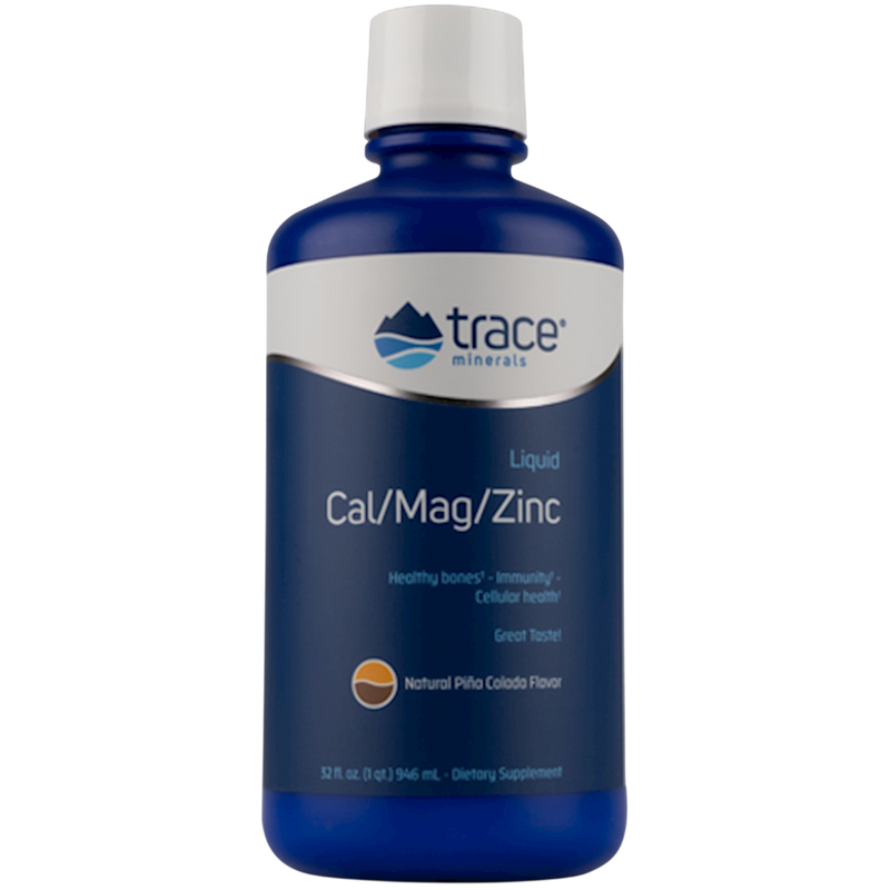Trace Minerals Research - Liquid Cal/Mag/Zinc - Pina Coloda 946 Milliliters