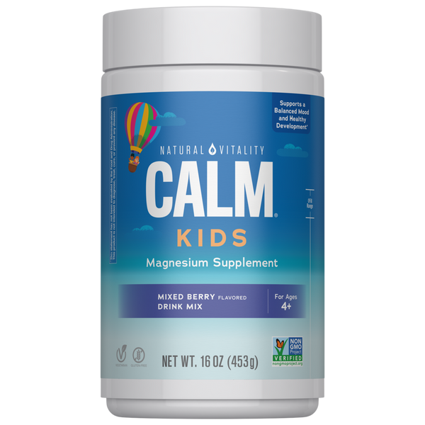 Natural Vitality - CALM Kids Magnesium Supplement, Mixed Berry