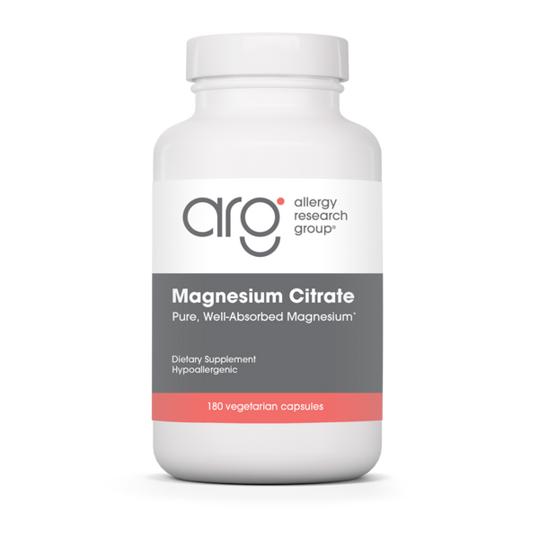 Allergy Research Group - Magnesium Citrate 180 capsules