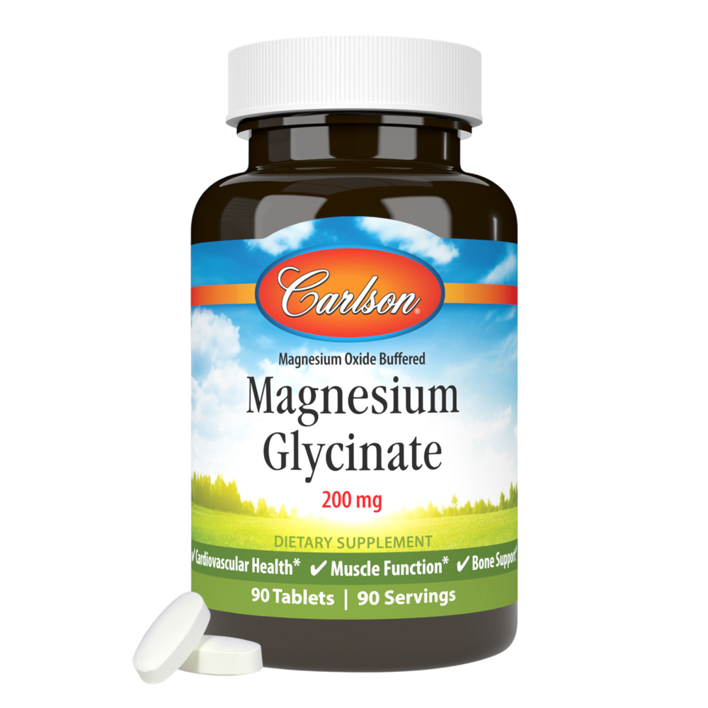 Carlson Labs - Magnesium Glycinate 200mg 90 tablets