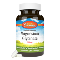 Carlson Labs - Magnesium Glycinate 200mg 90 tablets