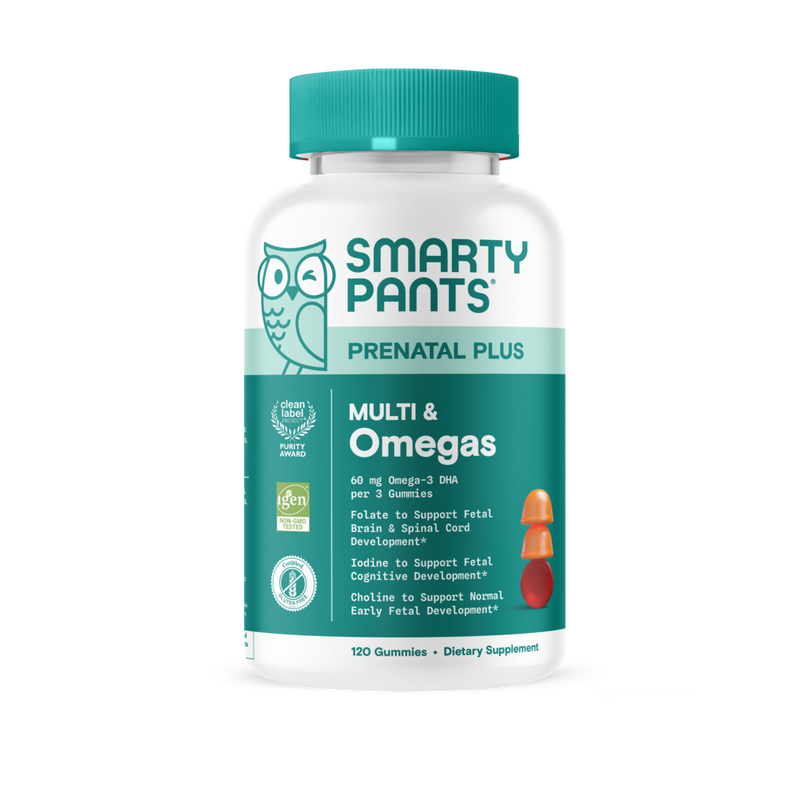 SmartyPants Vitamins - Prenatal Plus Multi & Omegas 120 gummies