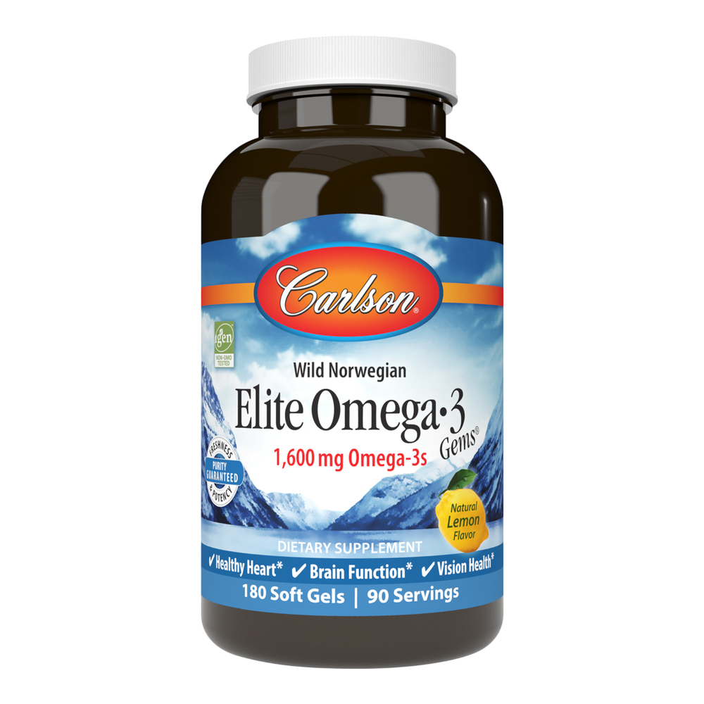 Carlson Labs - Elite Omega 3 Gems 180 Softgels