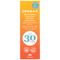 DermaE Natural Bodycare - Sun Defense Clear Zinc Sunscreen SPF30