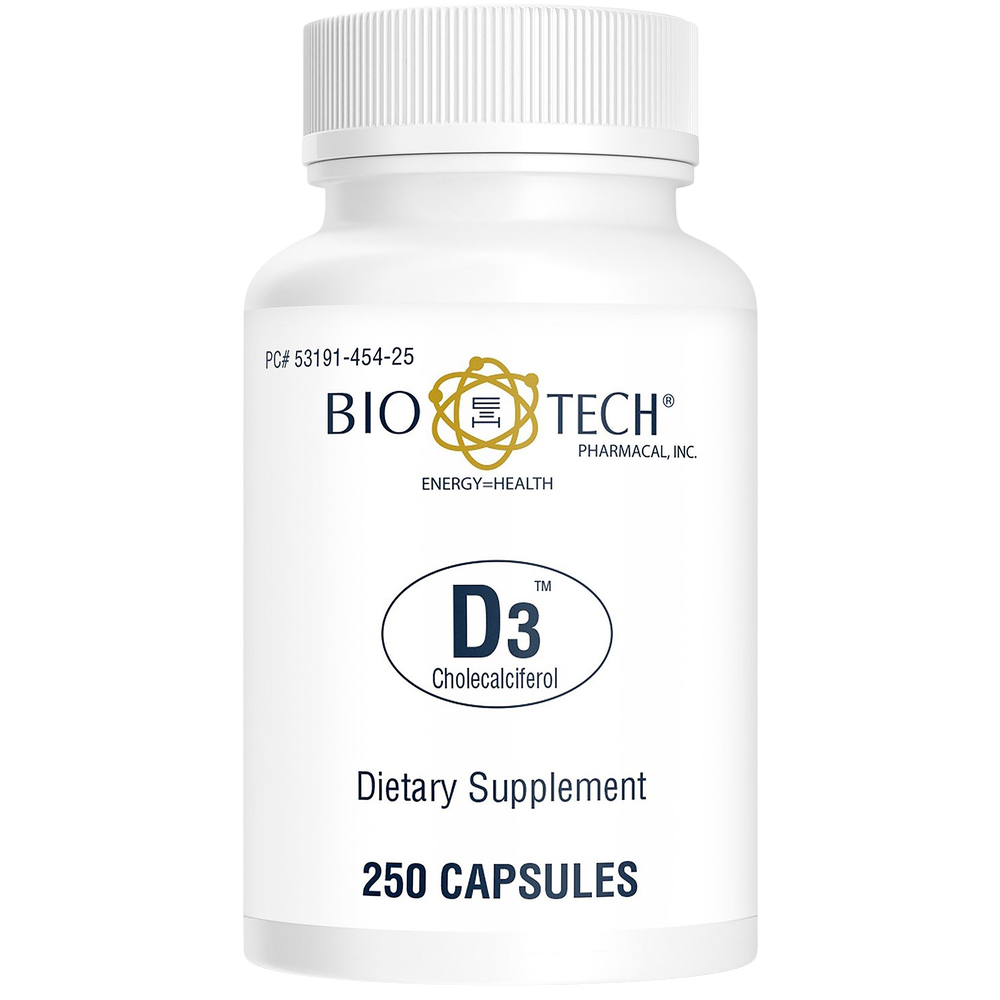 Bio-Tech Pharmacal - D3 1,000IU 250 capsules