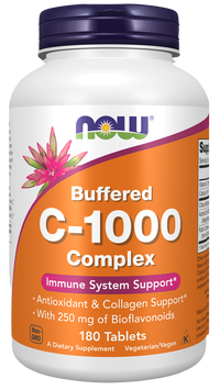 NOW Foods - Buffered C-1000 Complex 180 tablets