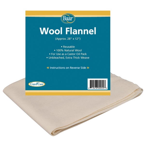 Baar Products - Wool Flannel for Castor Oil packs