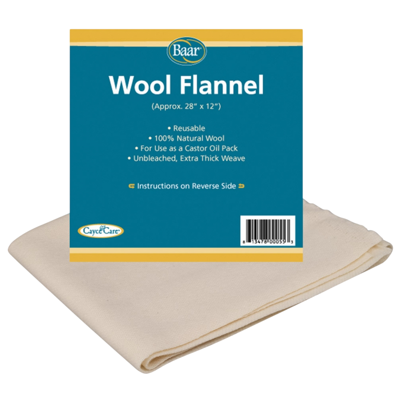 Baar Products - Wool Flannel for Castor Oil packs