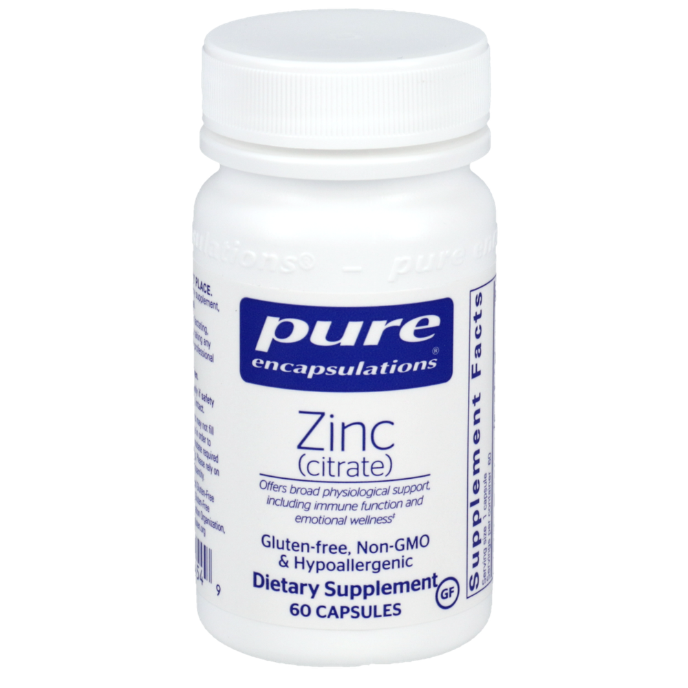 Pure Encapsulations - Zinc (Citrate) 60 capsules