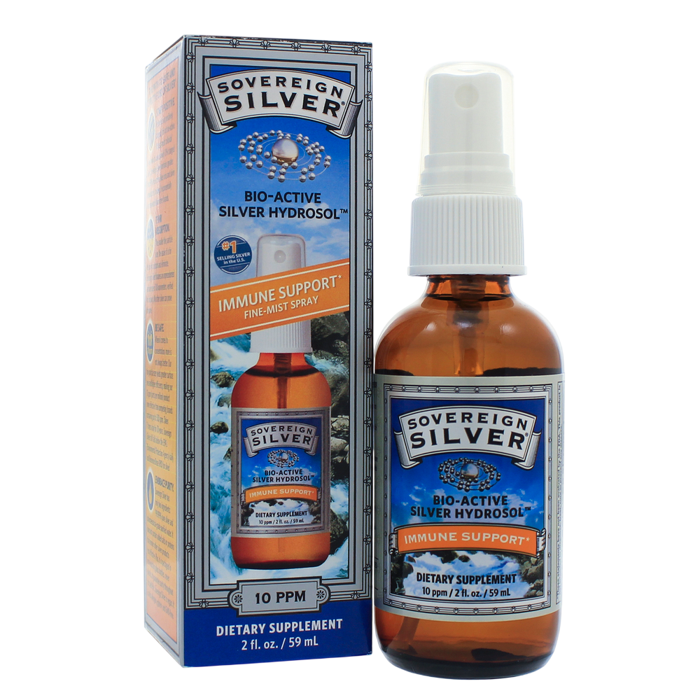 Sovereign Silver - Bio-Active Silver Hydrosol Immune Fine Mist Spray 59 Milliliters