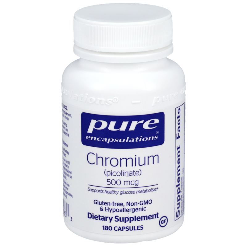 Pure Encapsulations - Chromium (Picolinate) 500mcg 180 capsules