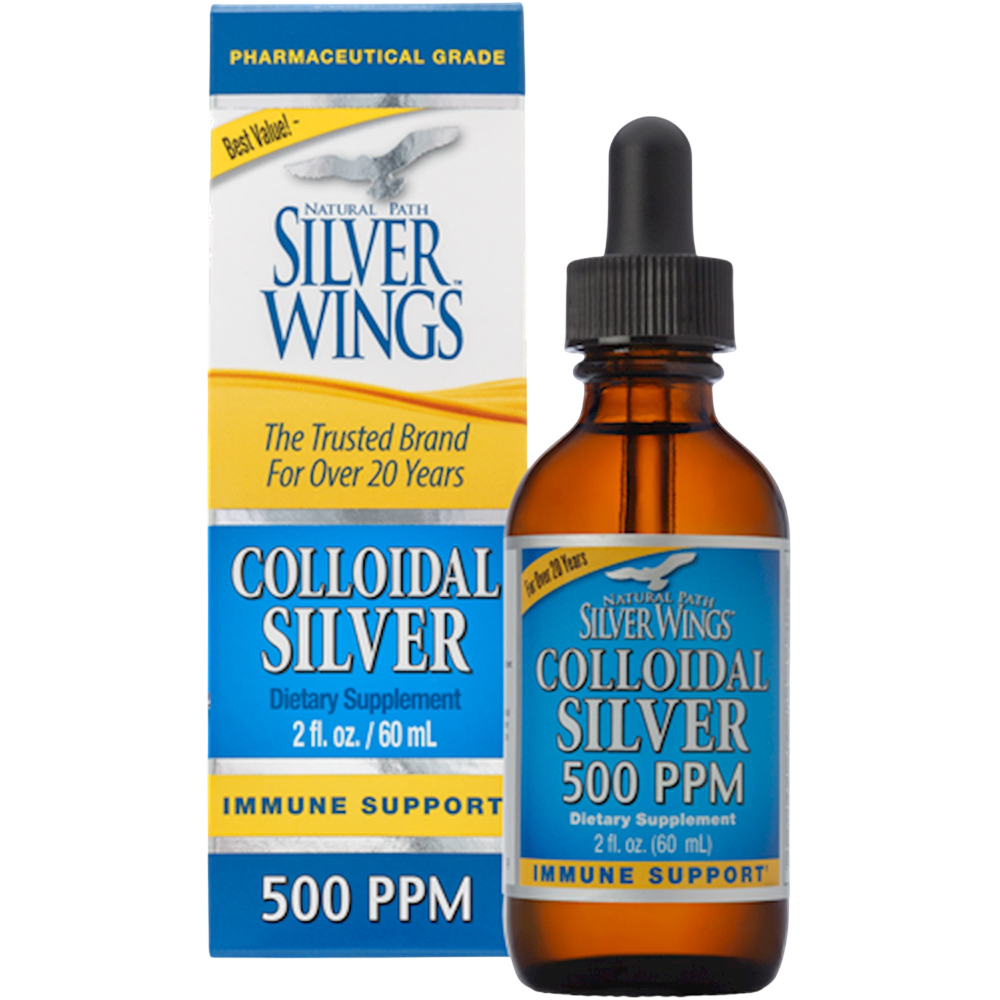 Natural Path Silver Wings - Colloidal Silver 500PPM 60 Milliliters