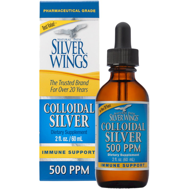 Natural Path Silver Wings - Colloidal Silver 500PPM 60 Milliliters