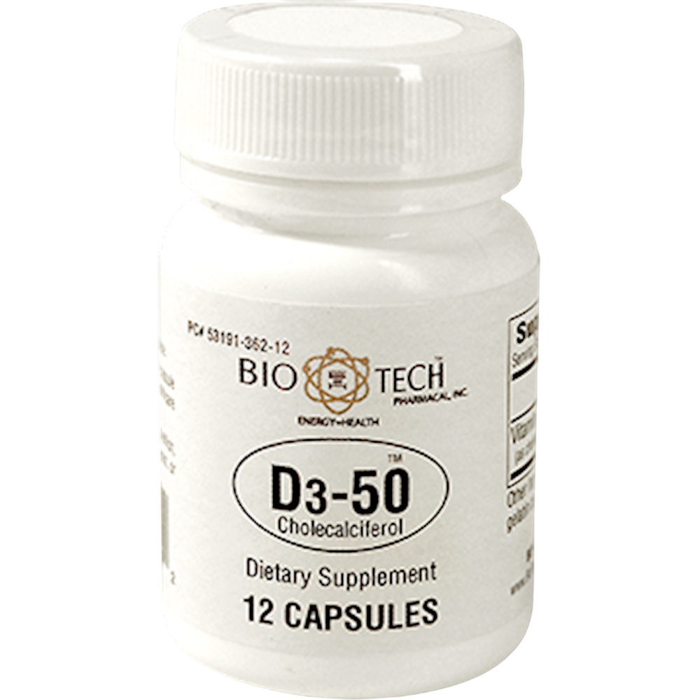 Bio-Tech Pharmacal - D3-50 50,000IU 12 capsules