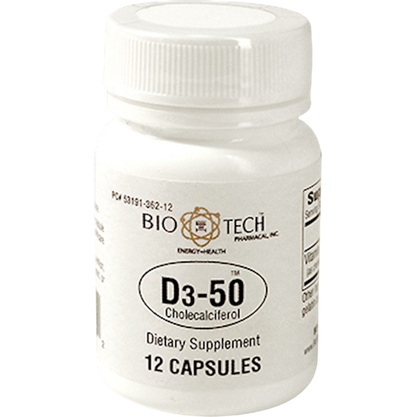 Bio-Tech Pharmacal - D3-50 50,000IU 12 capsules
