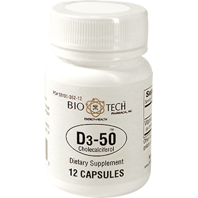 Bio-Tech Pharmacal - D3-50 50,000IU 12 capsules