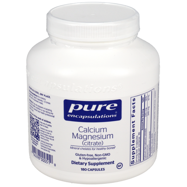 Pure Encapsulations - Calcium Magnesium (Citrate) 180 capsules