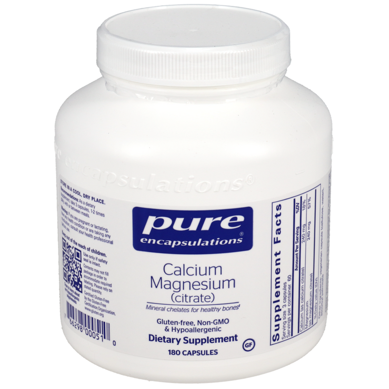 Pure Encapsulations - Calcium Magnesium (Citrate) 180 capsules