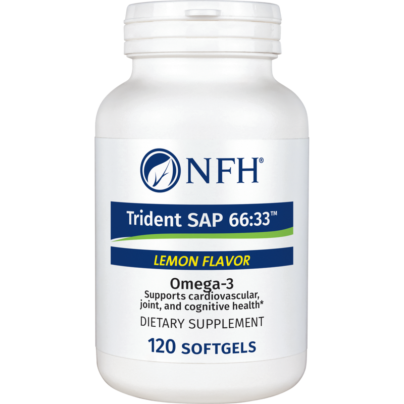 Nutritional Fundamentals for Health - Trident SAP 66:33 Lemon Flavor 120 Softgels